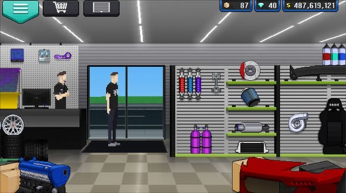 像素赛车手中文无限金币怎么购买汽车配件