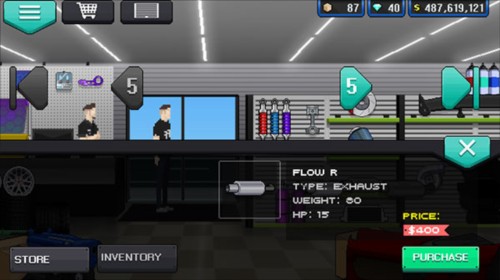 像素赛车手中文无限金币怎么购买汽车配件2