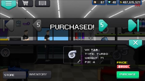 像素赛车手中文无限金币怎么购买汽车配件3